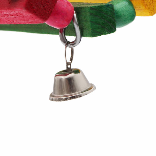 Качели для птиц Туннель с колокольчиками, 16 х 15 см - Пижон фото 3