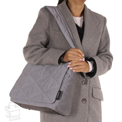 Сумка женская  58125 silver gray Velina Fabbiano-Safenta/30  в Новосибирске