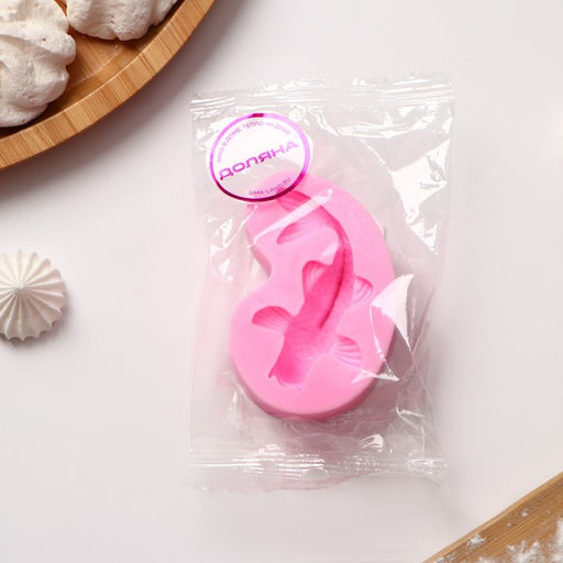 Молд Доляна «Рыбка», силикон, 7.2×4.7×2.3 см, розовый