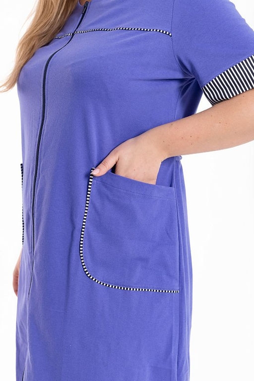 Халат М325194лс лиловый/синий - Елена фото 3