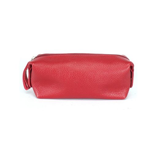 Косметичка Croco-К-721 натуральная кожа (1 отдел), красный флотер (116) 245201  фото 2