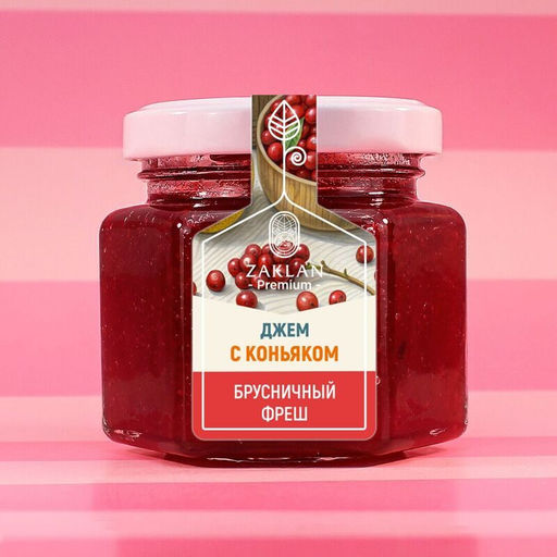 Джем Брусничный фреш с коньяком брусника и груша