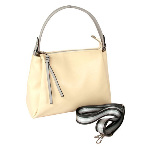 Сумка женская искусственная кожа ADEL-289/1в/ММ, 3отд.2внут.карм. плеч/рем-стропа, бежевый 259980