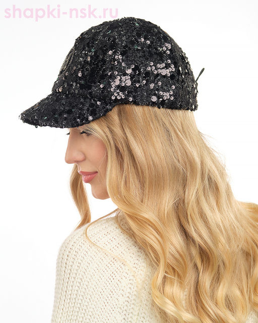 Шанелька пайетка МА мини Бейсболка (56-58)