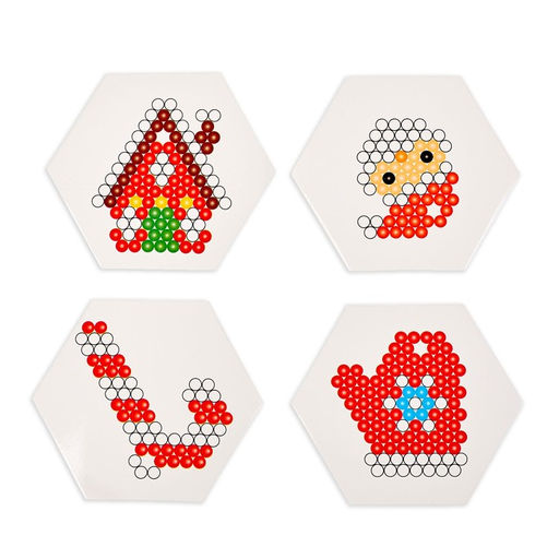 Аквамозаика Дед мороз с домиком, брелки, в пакете - Simaland фото 2