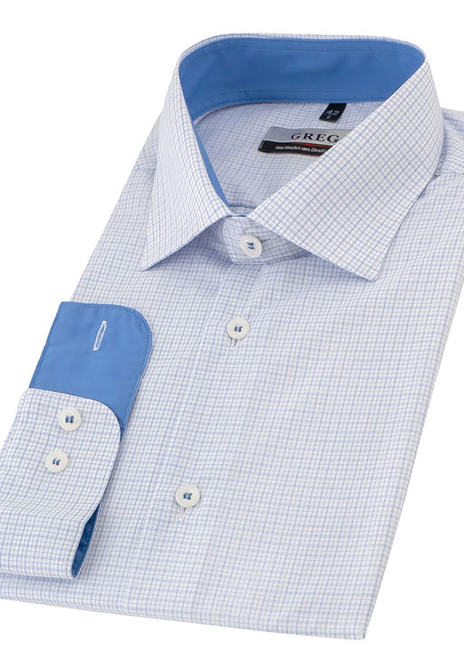 Сорочка мужская длинный рукав GREG 124/139/1176/Z/1_GB  фото 4