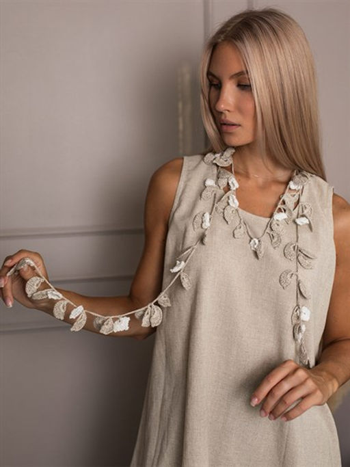 авторское украшение 100% лен ТМ ВОЛТРИ фото 2