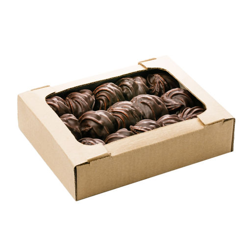 Зефир ванильный в темном шоколаде вес 1 кг