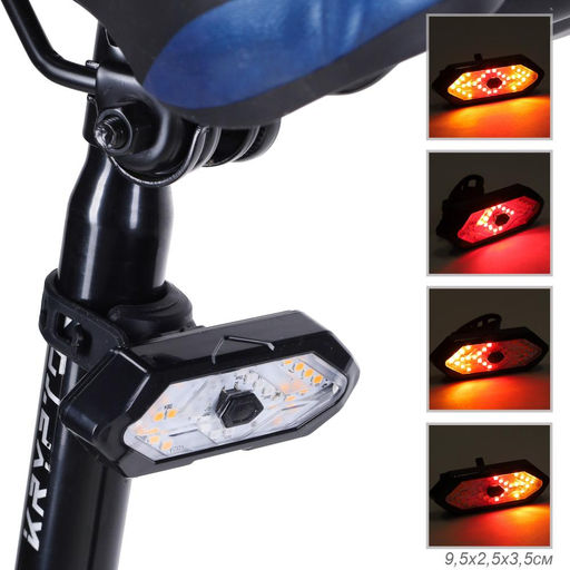 Фонарь задний COMIRON 1820 корпус ABS; свет LED; Аккум 500mAh. Вес 54гр. /уп60/120/ - Галеонтрейд фото 2