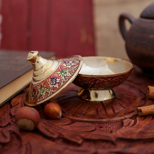 Шкатулка «Царская», 8×8×7.5 см, латунь