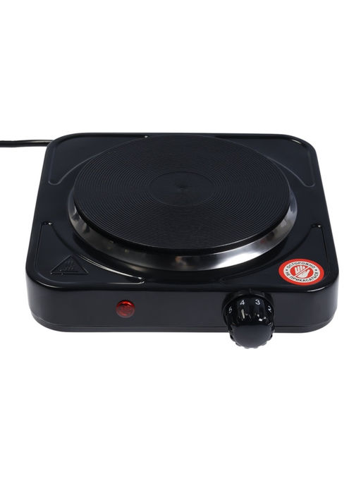 Плитка электрическая LHP-002, 1 конфорка, 1000 Вт, нагреватель диск, чёрная
