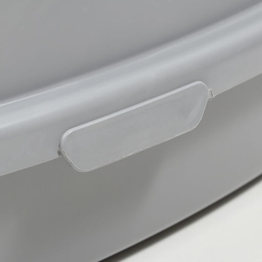 Туалет Айша M с бортом 53×39×21 см серый FIX