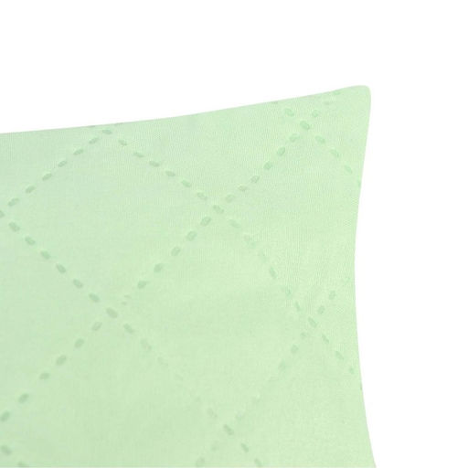 Подушка 70х70см, салатовый, файбер, микрофибра, 100% полиэстер - Vesta фото 2
