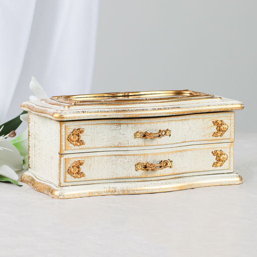 Шкатулка музыкальная 22х11х8 см бежевая / 63313E /уп 24/пластик - Галеонтрейд фото 8