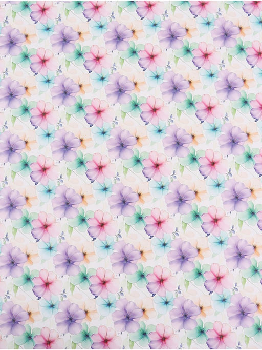 Цена за 10 шт. Бумага упаковочная глянцевая «Цветы», 70 × 100 см