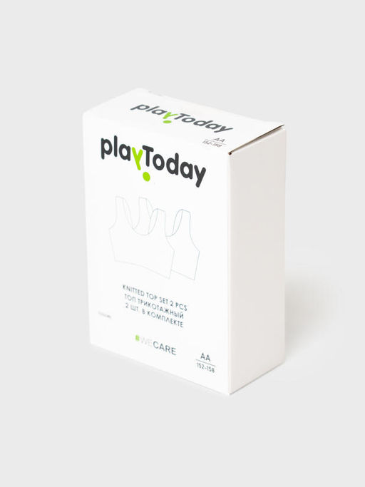 PlayToday /Топ (бра) трикотажный для девочек, 2 шт в комплекте  фото 3