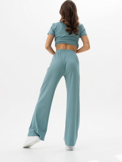 Комплект кашкорсе с лайкрой РУБЧИК (футболка и брюки) - Binita фото 9