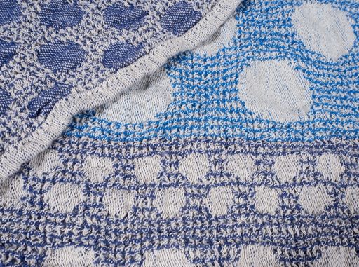 18с231-ШР/у 50*70 Полотенце "Круги-2" цв.2 синий