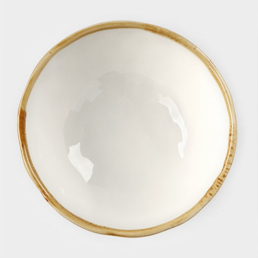 Миска фарфоровая Доляна Organic Gold, 320 мл, d=12,5 см, цвет белый фото 2