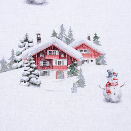 Постельное бельё Этель Funny snowman 2 сп 175х215 см, 200х220 см,70х70 см -2 шт,поплин 125 г/м2  фото 9