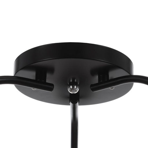 Люстра на потолок BayerLux «Онлайн», 3×15 Вт, Е27, черный/прозрачный