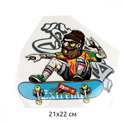Термотрансфер арт.TBY.1275 Extreme Skaters 21х22см, уп.10шт