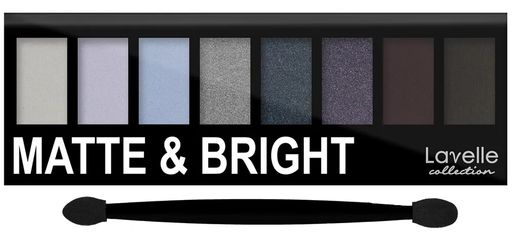 LavelleCollection тени для век 8-ми цветные MATTE&BRIGHT тон 02