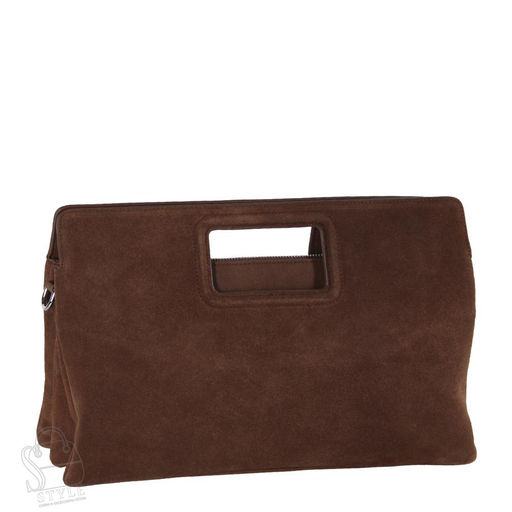 Сумка женская кожаная 8040QAA brown Polina&Eiterou  в Новосибирске