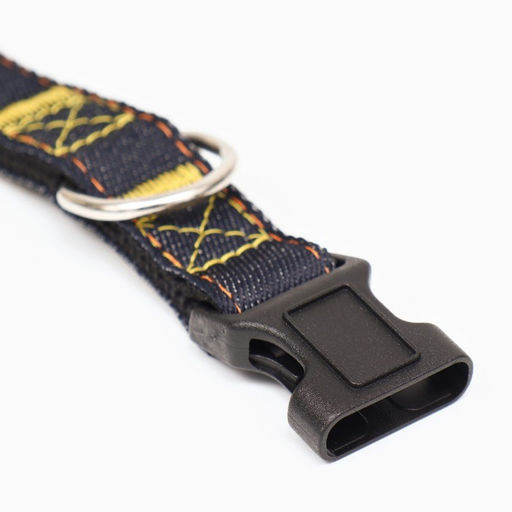 Ошейник Джинс, чёрный подклад, ширина 2 см - Пижон фото 4