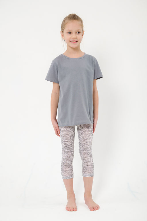 Футболка детская из кулирки серая - Амадэль фото 9