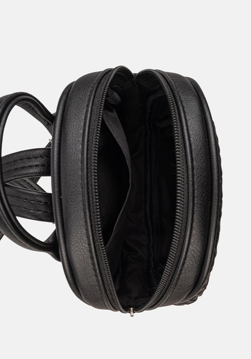 Рюкзак Модель №1466 | кожзам | плетенка | черный | Р817-1 | 33292 - L-craft фото 2