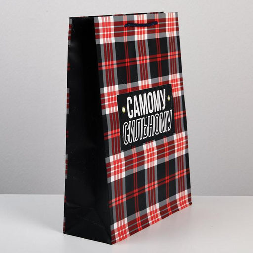 Цена за 2 шт. Пакет подарочный ламинированный, упаковка, Real strong, L 28?38?9 см