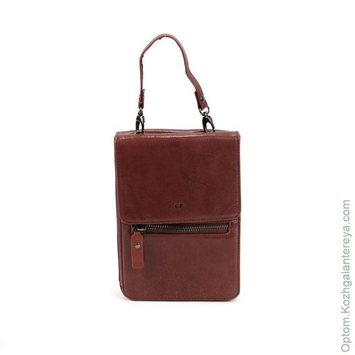 Мужская кожаная сумка-портмоне 2019949А К209 Marrone rosso - Dff фото 2