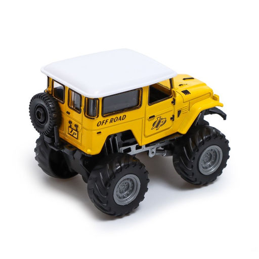 Машина металлическая Биг-фут, инерционная, цвет жёлтый - Автоград фото 3