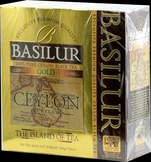 BASILUR. Чайный остров. Gold карт.пачка, 100 пак.