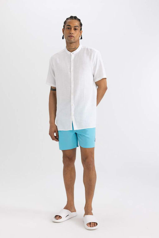 Короткие шорты для плавания на сетчатой подкладке - Defacto фото 2