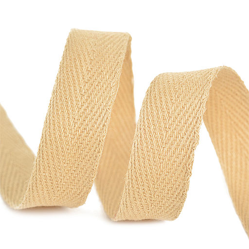 Лента-тесьма 15мм киперная 3,8г хлопок TBY.CT цв.F277 бежевый уп.5м