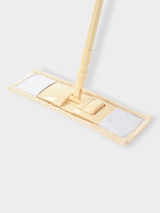 Швабра «Пастель», плоская, окрашенный телескопический черенок, микрофибра, 43×14×124 см