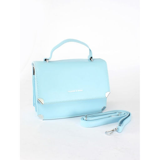 Сумка женская искусственная кожа Ch&K-8659, 2отд, плечевой ремень, голубой SALE 255068