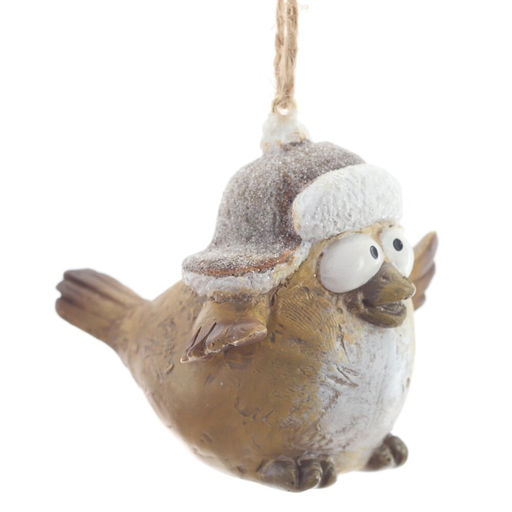 Фигурка декоративная подвесная "Птичка", L6 W7 H6 см, 2в.