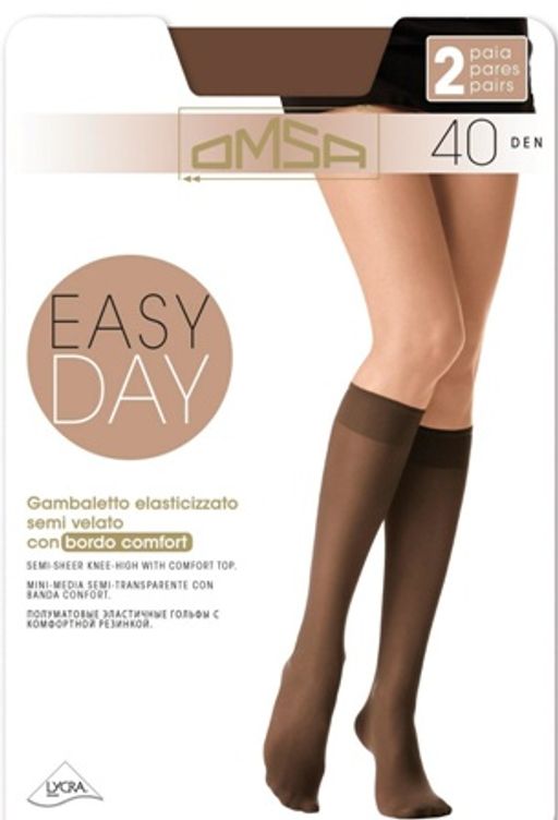 Easy day 40 Gambaletto (50/5) гольфы (2 пары) - fumo - Omsa фото 2