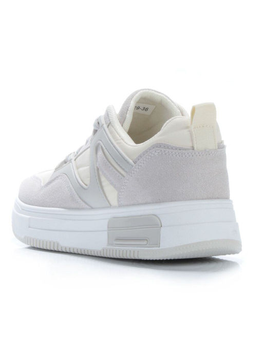 05-6029-36 GRAY/BEIGE Кроссовки женские (искусственные материалы) - No name фото 7