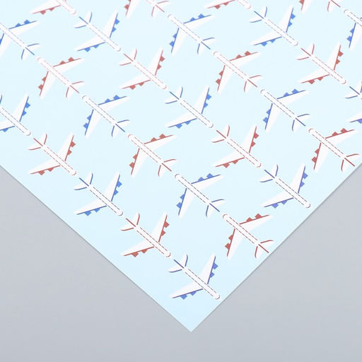 Цена за 10 шт. Бумага для скрапбукинга Арт Узор. Самолёты, 180 г/м?, 15.5?17 см