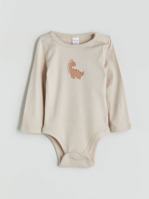 Bisiklet Yaka Erkek Bebek ??t??tl? Bodysuit 3l?