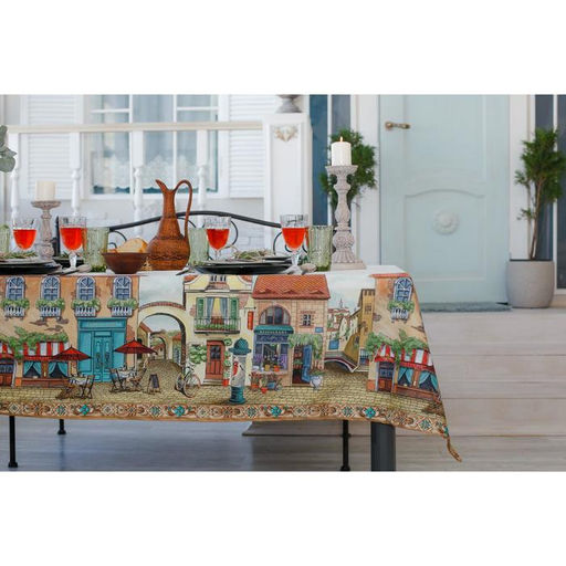 Скатерть Этель: Италия, 180 150 см, хлопок 100 %, саржа, 190 г/м  фото 10