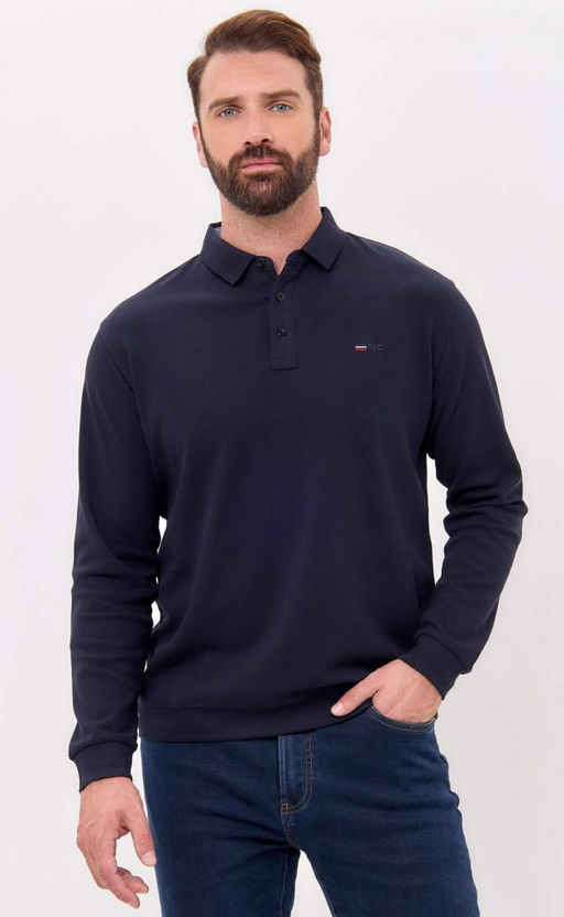 Поло д/р F421-07-7021 d.blue - Fine joyce фото 2