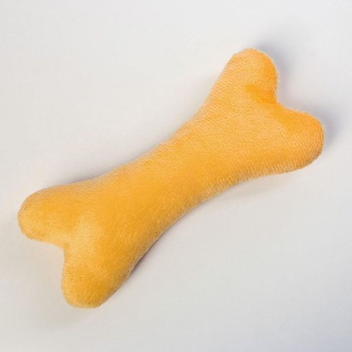 Лежанка с косточкой, 45х35х11 см, персиковая - Пушистое счастье фото 4