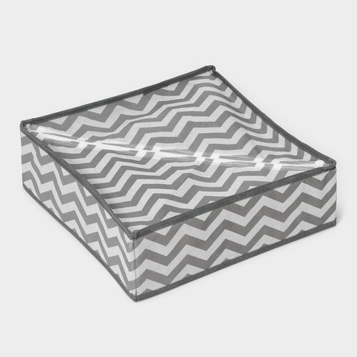 Органайзер для хранения белья «Зигзаг», 12 ячеек, 32×32×10 см, серый