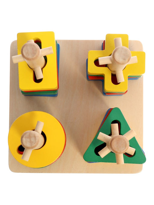 Развивающая деревянная игрушка - сортер, 3+