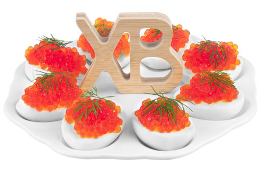 Тарелка д/фарш. яиц 21*21*10,5 см ХВ + 2 дер. ручки - Elan gallery фото 8